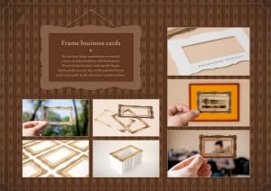 frame manufacturer business card
