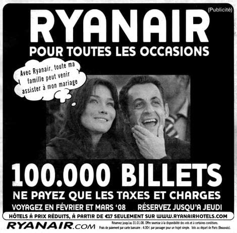 ryanair sarkozy