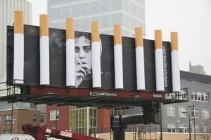 anti smoke campaign we all pay billboard