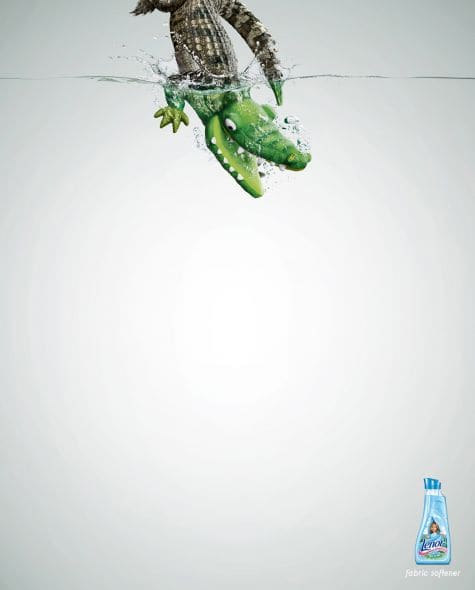 lenor fabric softener crocodile