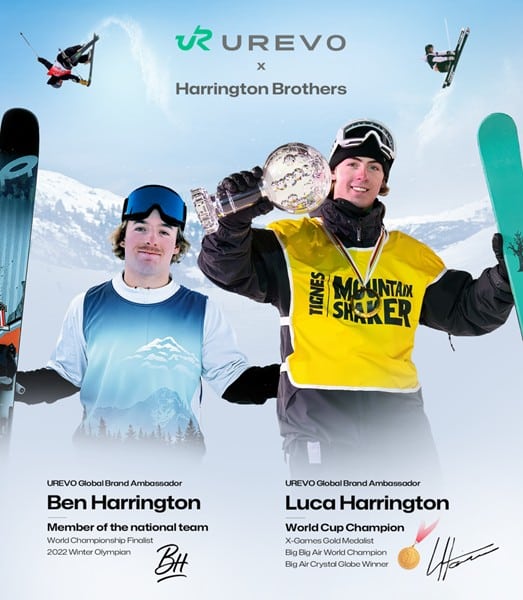 UREVO anuncia a unos hermanos campeones de esquí como embajadores de la marca
