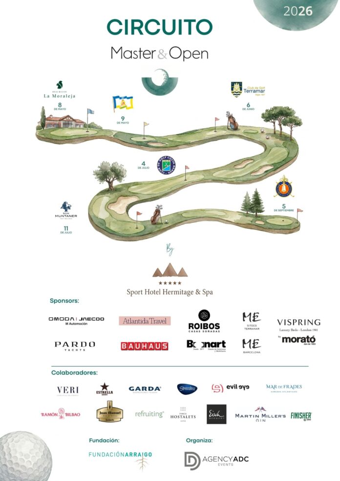 V Circuito Master & Open 2026: golf, networking y experiencias premium en los mejores campos de España